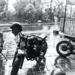 Motorcycle in Rain