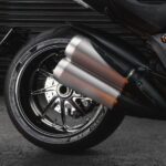 Motorcycle Exhaust with 2 mufflers - backfire