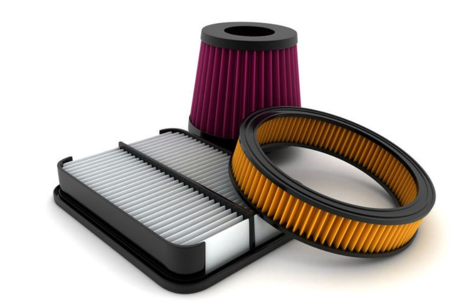 Motorcycle Air filters of different shapes and sizes