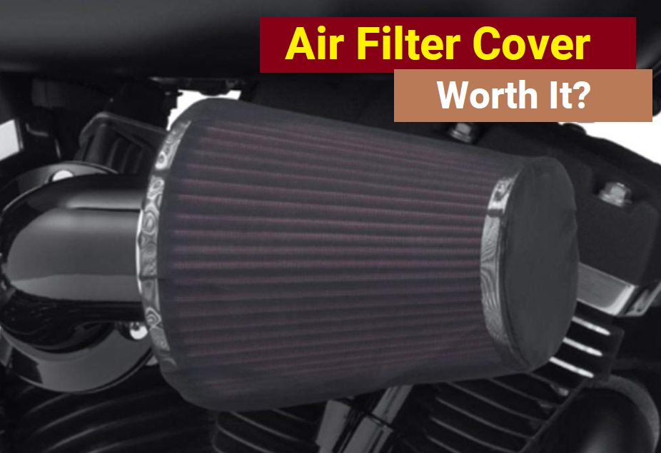 Air filter cover for a motorcycle air filter