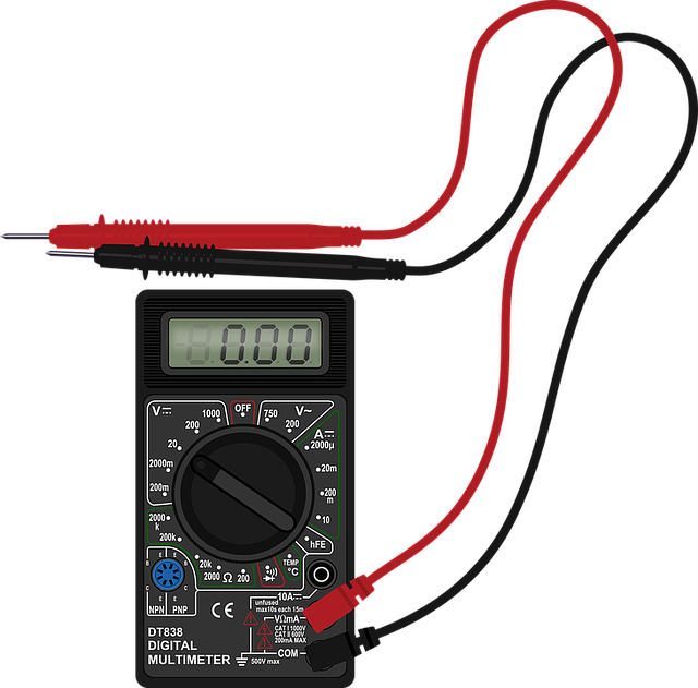 Multimeter with leads