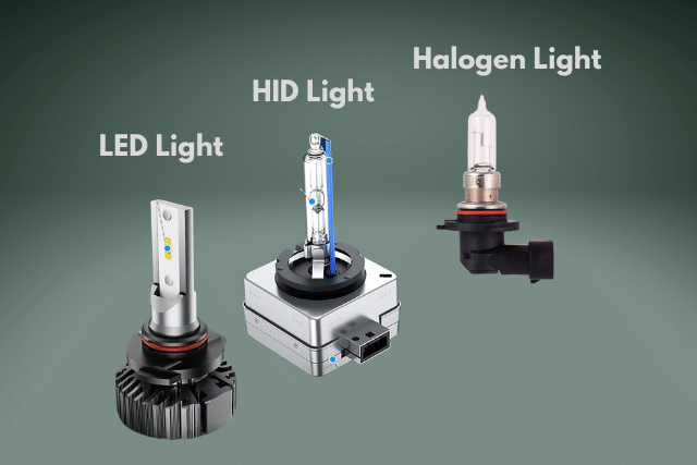Halogen vs HID vs LED lights