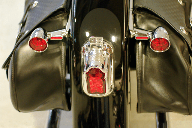 Motorcycle back light with turn indicators