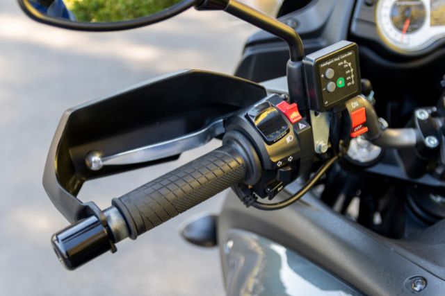 Headlight switch on a motorcycle