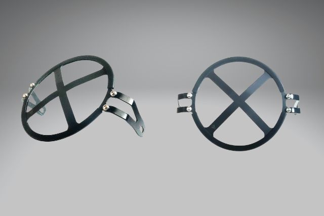X shaped headlight grill