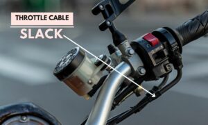 Throttle cable slack
