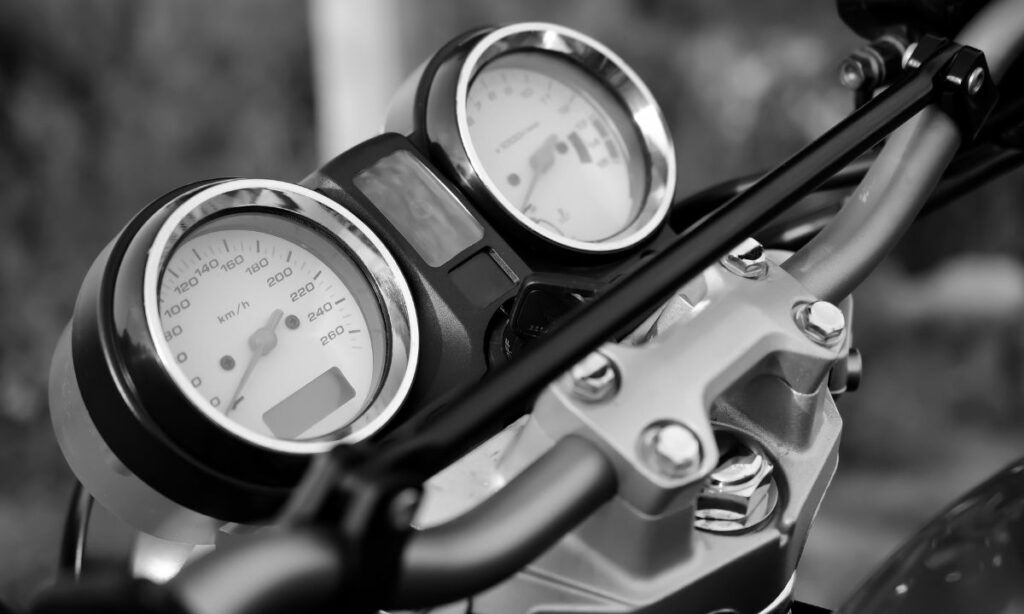 Motorcycle Speedometer and Fuel Gauge