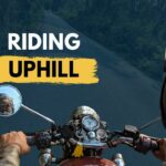 Motorcycle uphill riding
