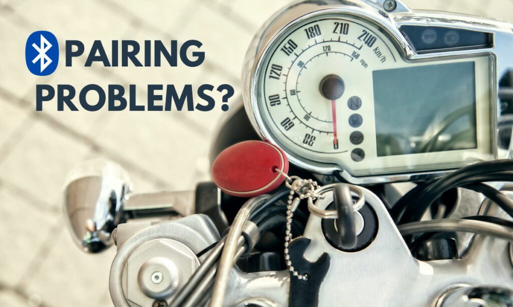 Smartphone pairing problems in motorcycle
