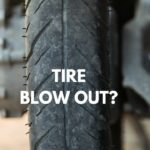 Motorcycle tire blowout