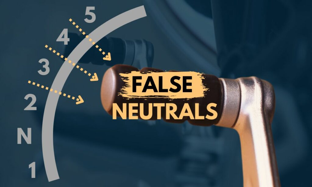 False neutral on motorcycle