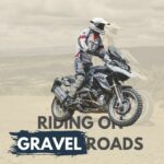 Motorcycle riding on a gravel road