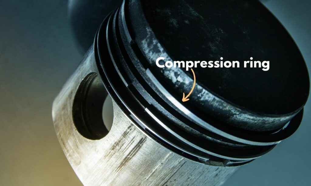Compression piston ring