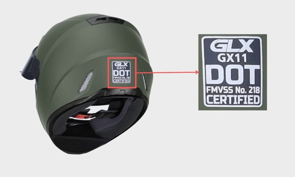 DOT-certified motorcycle helmet