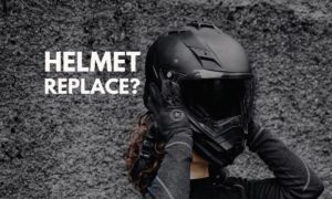 Motorcycle helmet replacing