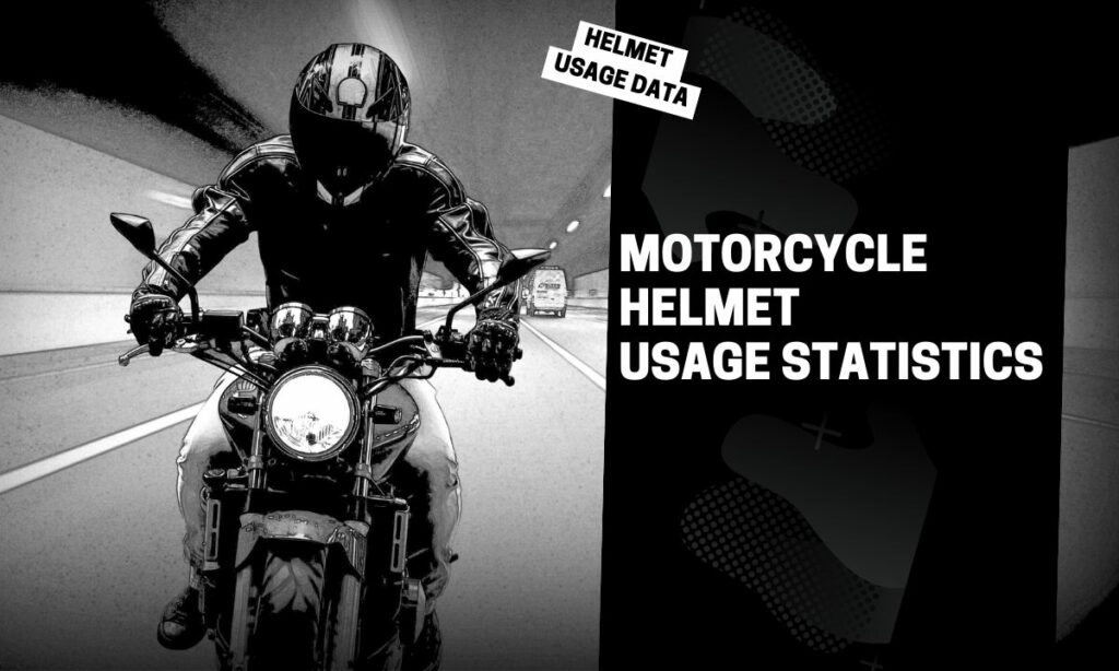 Motorcycle helmet usage data poster