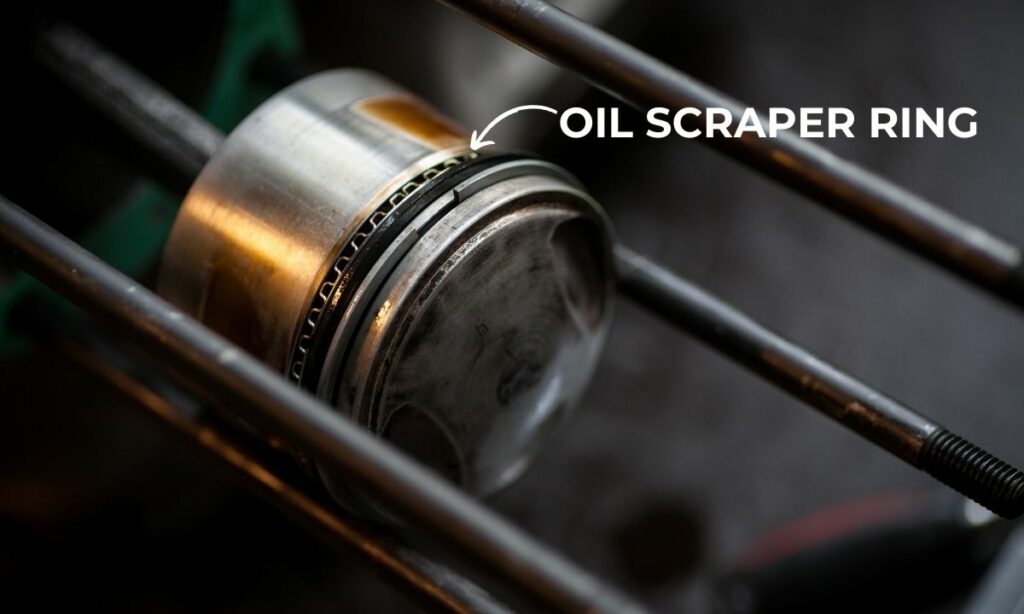 Oil scraper piston ring
