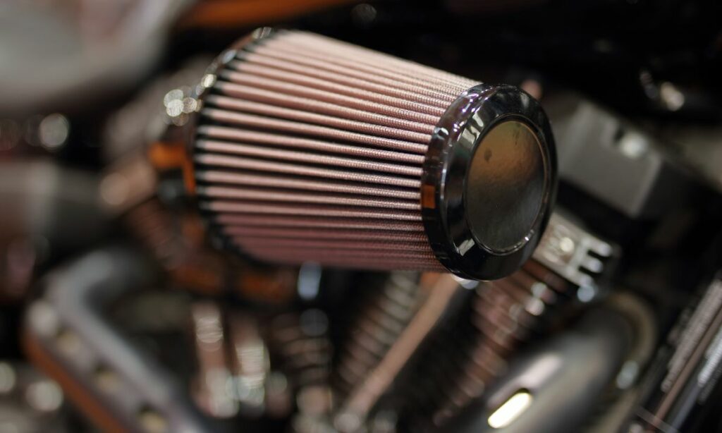 Air filter of a motorcycle