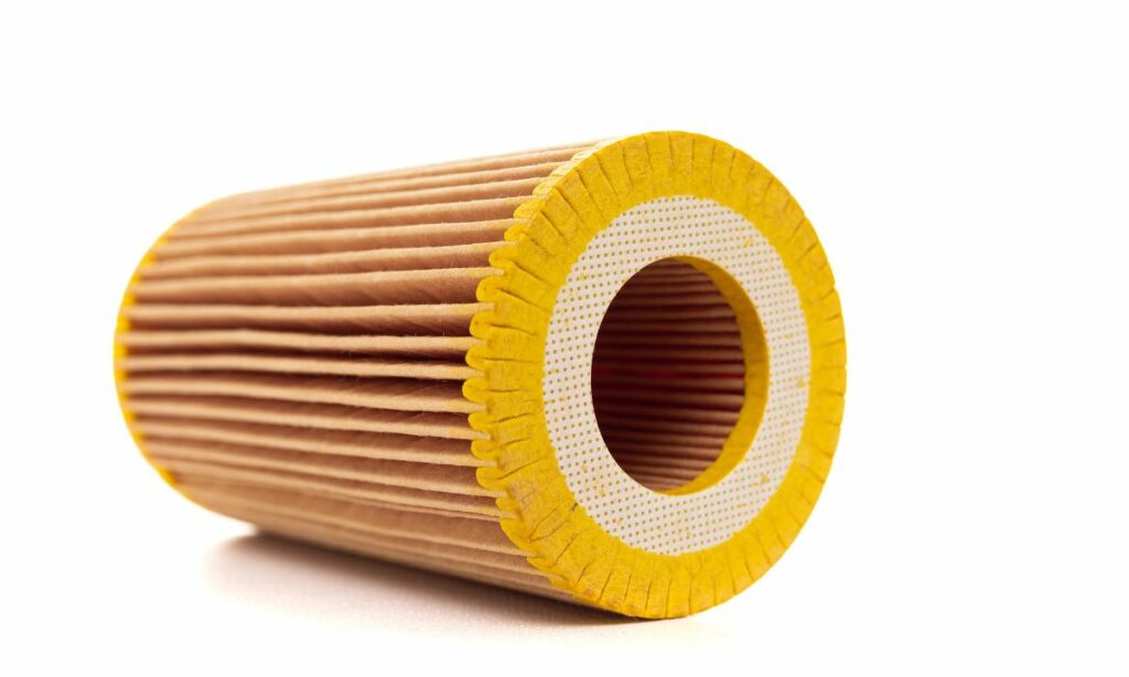 Oil filter paper pleats