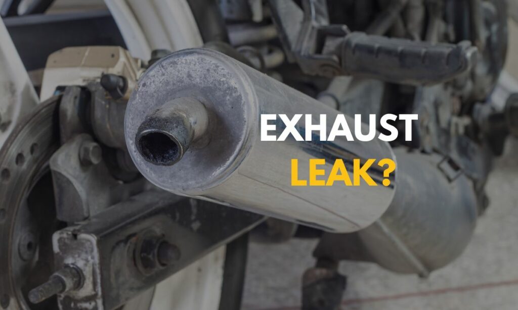 Motorcycle exhaust leak - thumbnail