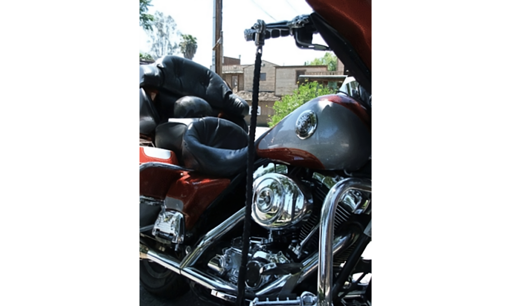 Get back whips on motorcycle - Harley Davidson